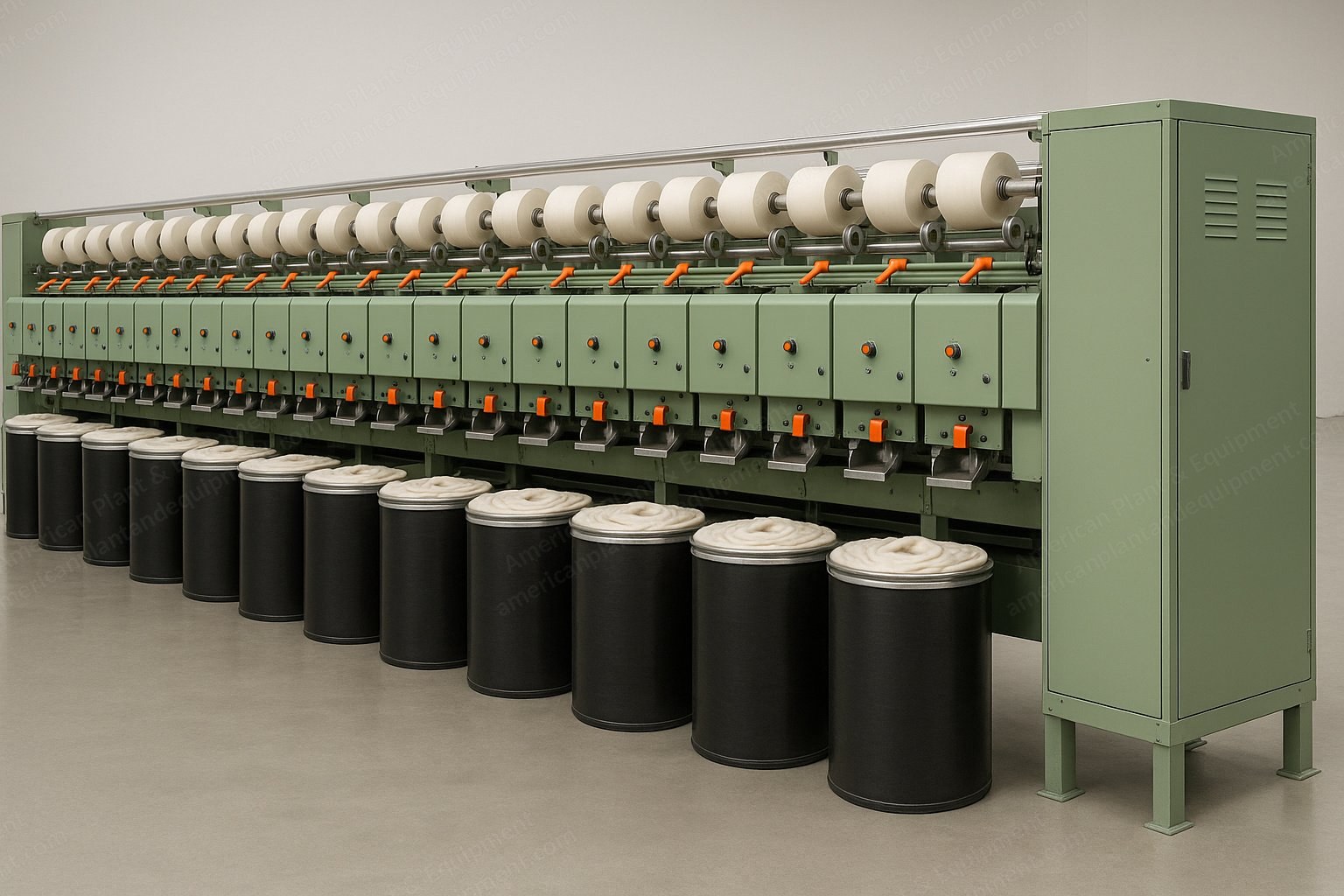 Ingolstadt, RU-11, Open End Rotor Spinning Machine, 96mm Rotors, 48 to 96 Positions
