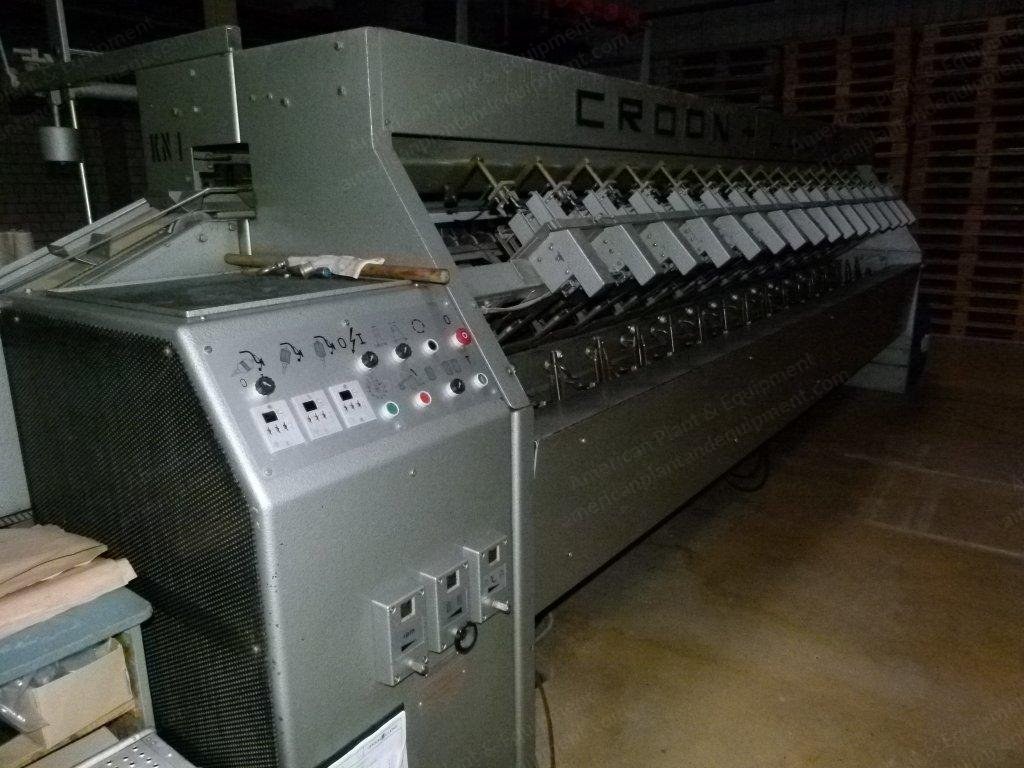 Croon + Lucke JKA 166 and G + W 765 Ball Winding Machines, 1980 to 1984, 16 and 20 Spindles, Automatic Doffing