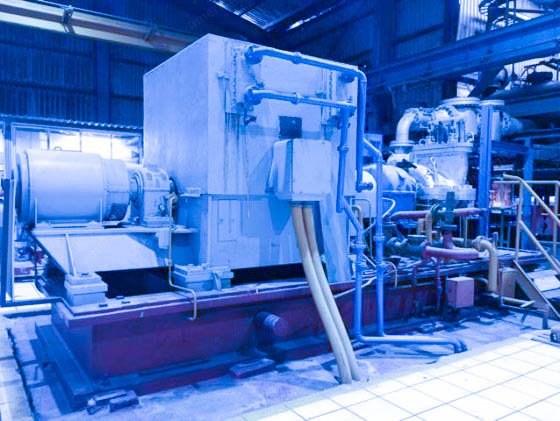 Turbogenerator, 2000 kW, with Speed Reducer and Control Panel