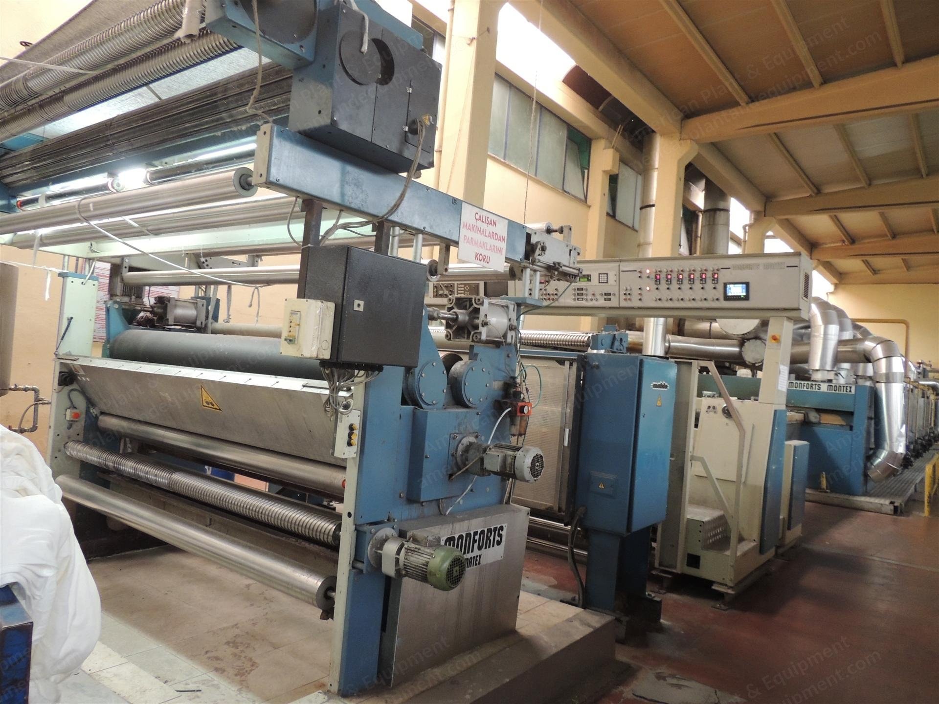 Monforts, 1998, 2400mm Width, 6 Chambers, Gas Heated, Mahlo Weftstraightener