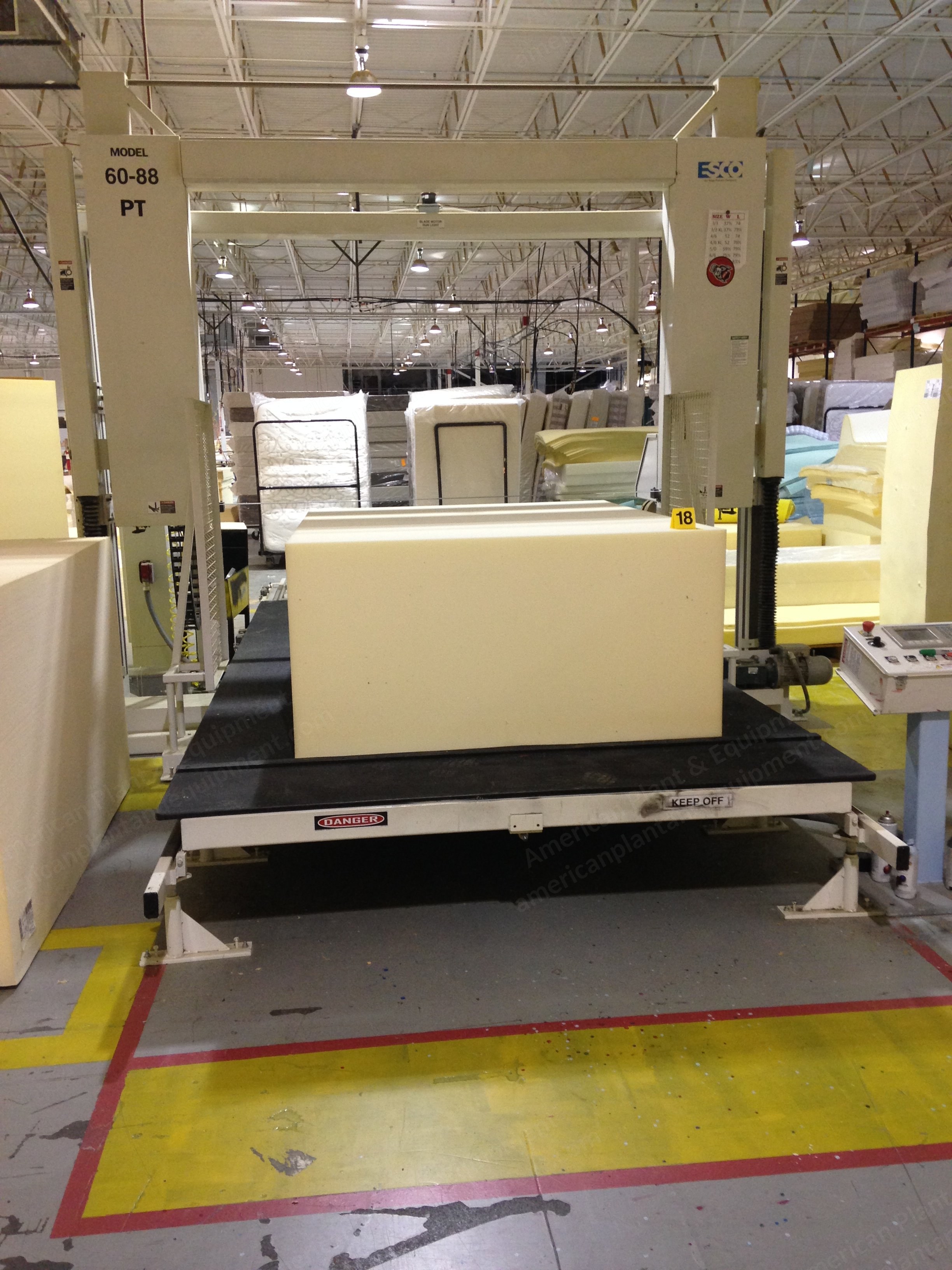 Esco, 60-88 PT, Horizontal Slitter, 88 inch Table Width, 15 ft 2 inch Table Length