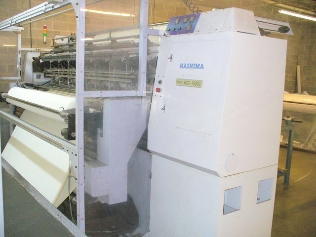 Hashima, HSQ-100DC, Chainstitch Quilter, 3 Bars, 103 1/4" Working Width, Computerized