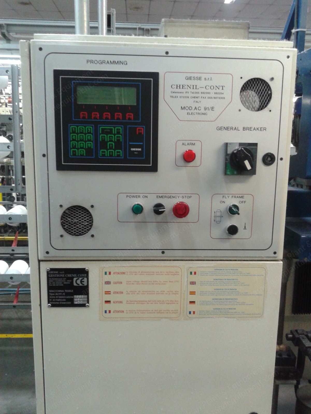 Giesse, AC 91/E, 1998, Chenille Machine, 96 Positions, 114mm Ring Diameter