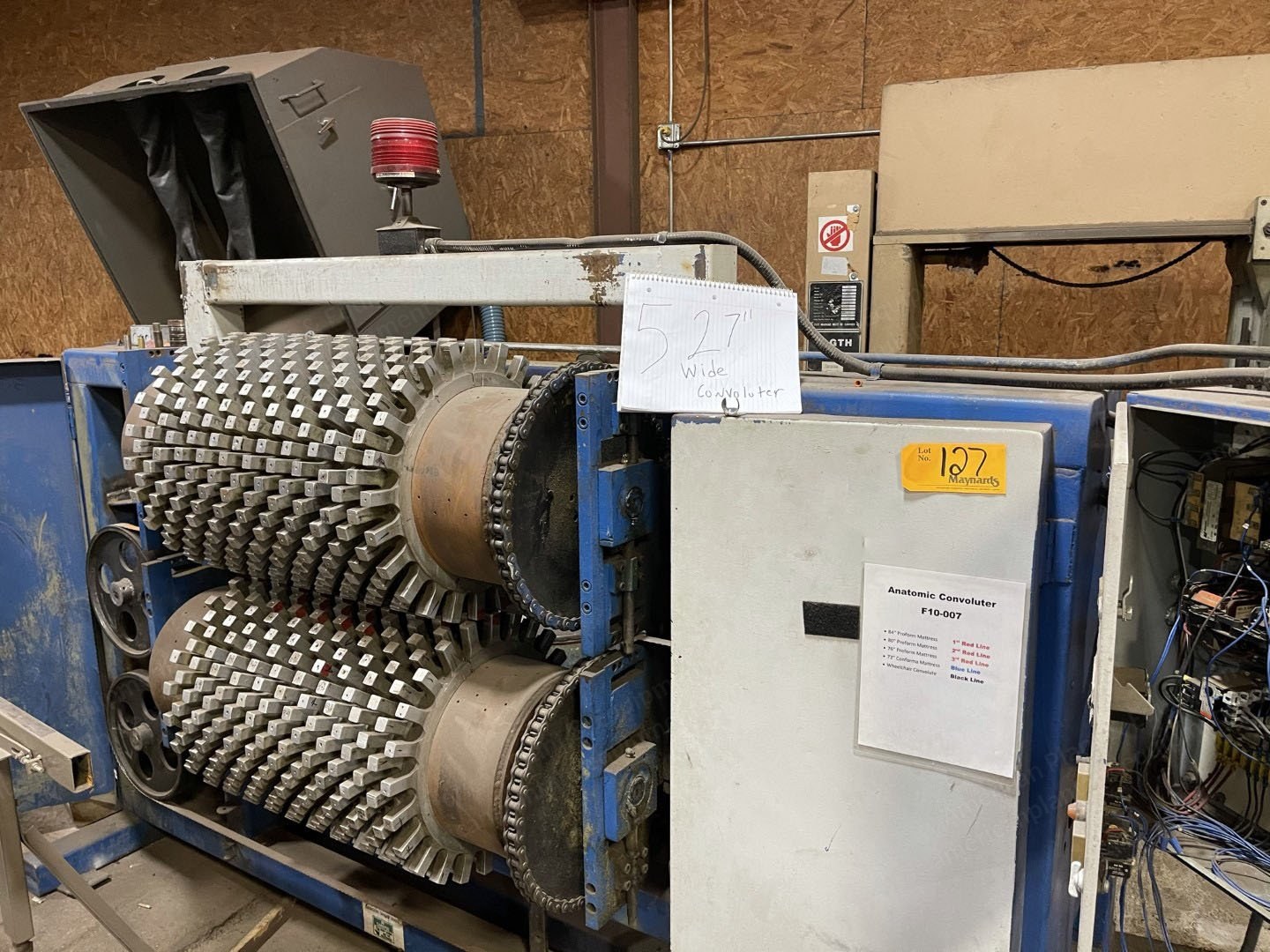 Convoluter, 27 Inches Wide (686mm), 7.5HP, 20 Inch Pin OD