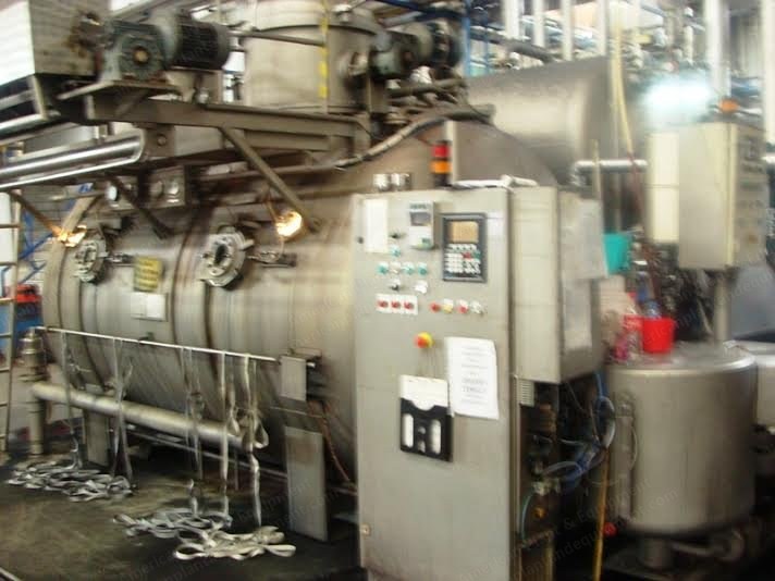 Evodye, Softlow Jet Dyeing Machine, 1999, 2 Tubes, 4 Twin Ropes, 600kg Capacity, High Temperature 145C