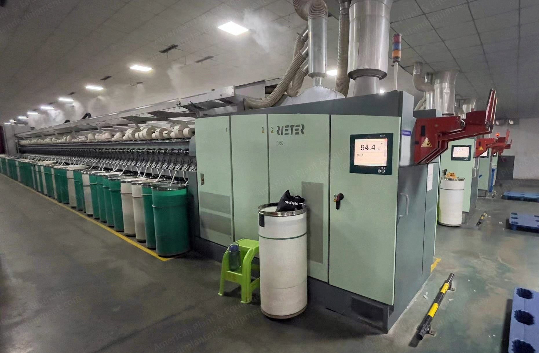 Rieter, R60, 2013, 540 Spindles, 31 Rotors, 4 Manipulators