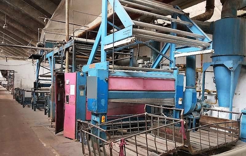 Osthoff Singeing Machine, 1800mm Working Width, 2001/2002