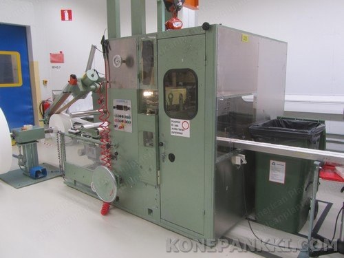 Overfalz, A 100/VK, 1993, Nonwoven Swab/Pad/Wipes High Speed Machine, 1000 pcs/min, 5x5cm to 10x10cm Folded Sizes