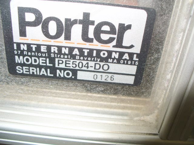 Porter, PE504-D0, Double Head Serger Flanger, 20 inch Needle Distance