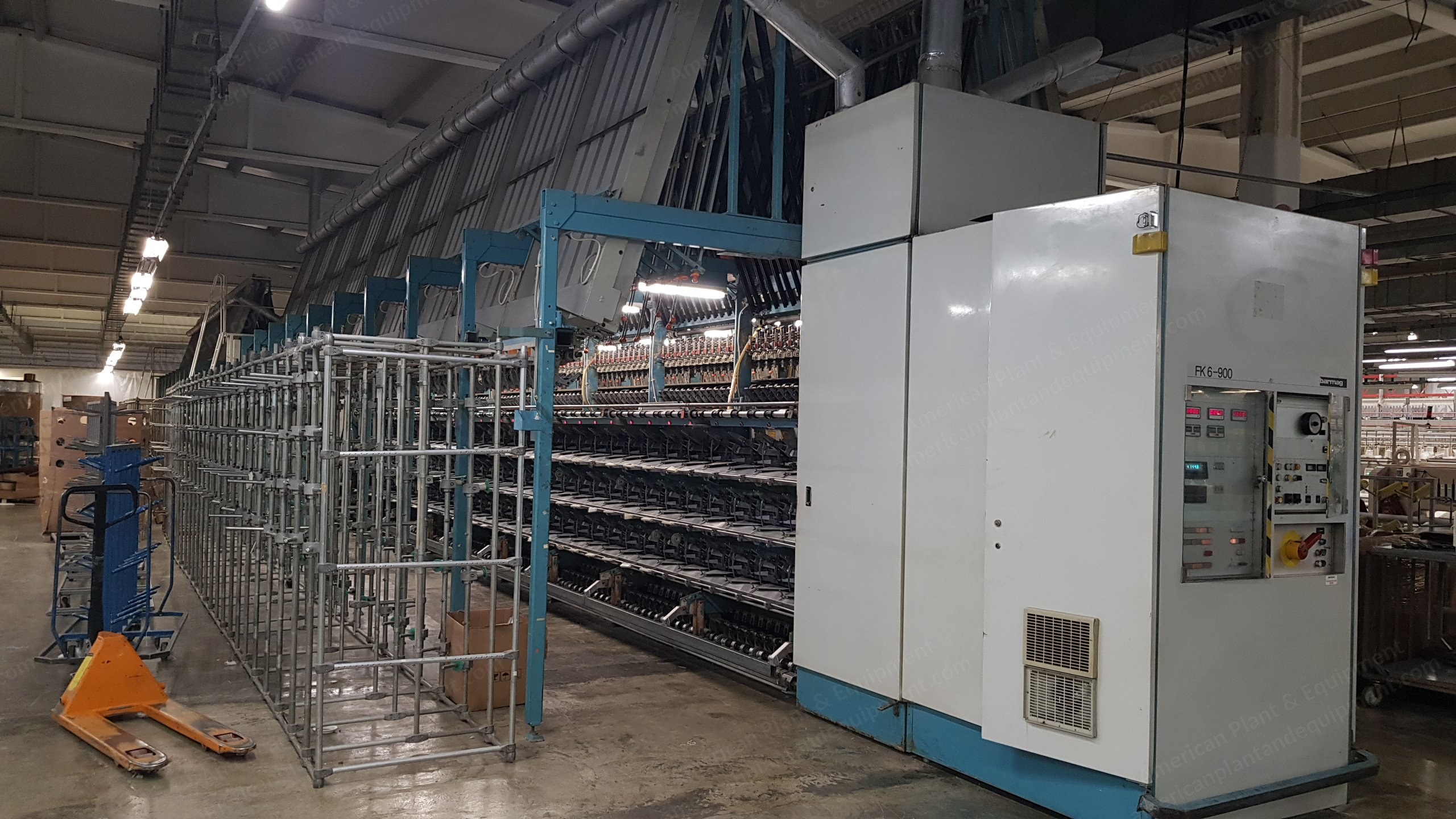 Barmag, FK6M-900, 1990, Yarn Texturizing Machine, 216 Spindles, Lycra Pointing System