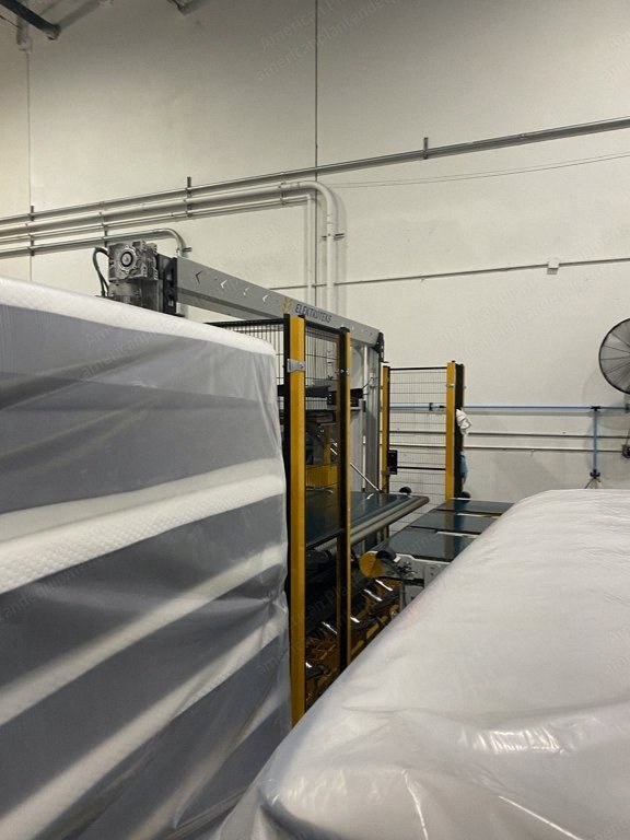 Elektroteks, Mattress Production Line, Automatic Centralizing Conveyor, Hotmelt Gluing Machine, Tape Edge Machine, Roll Pack Machine
