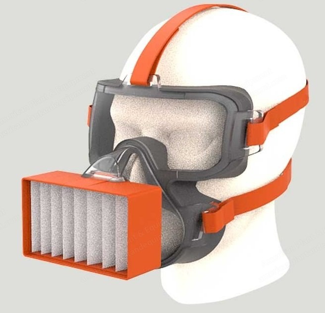 Respirator with Eye Protection