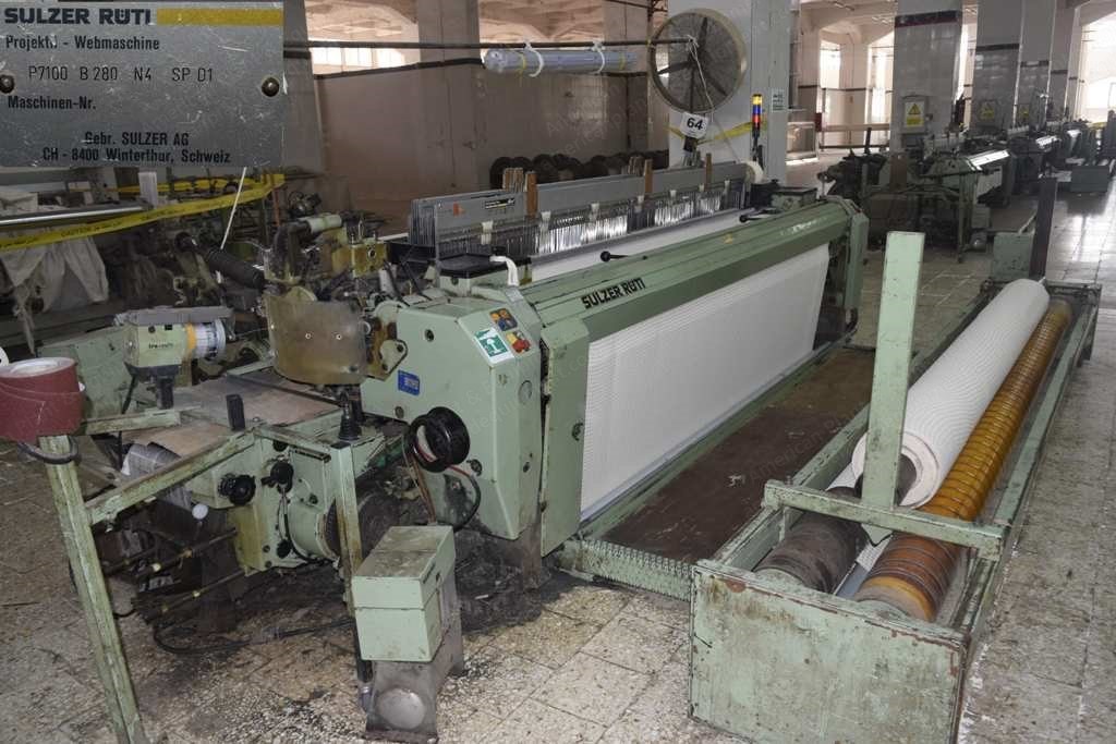 Sulzer, P-7100 B280 N4 SP D1, 1990, 110" Working Width, Staubli Mechanical Dobby, 4 Colors