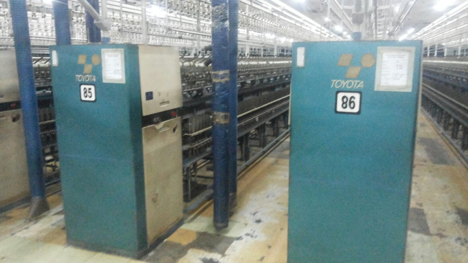 Toyota, RY5, 1990, Ring Spinning Frame, 480 Spindles, 75mm Gauge, 40mm Ring Diameter