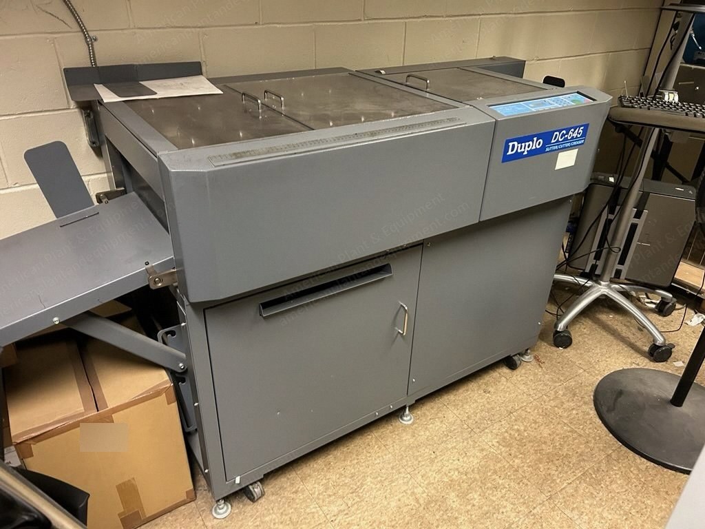 Duplo, DC 645, Slitter, Cutter, Creaser, Business Card Module, 26 sheets/min
