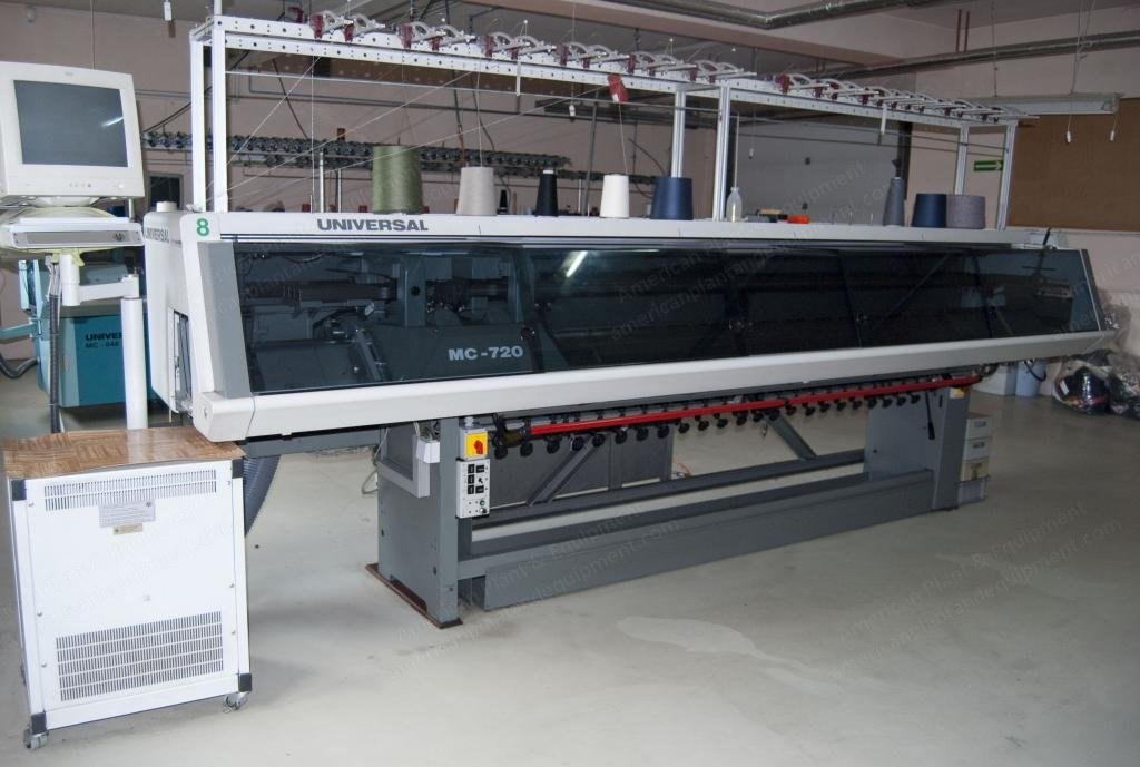 Universal, Flat Knitting Machines, E-5 to E-7 Gauge, 2290mm to 2360mm Width