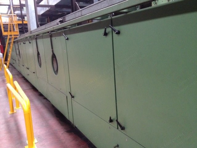 Artos Babcock Stenter Machine, 1984, 3200mm, 6 Chambers, Diathermic Oil Heated, Pins and Clips