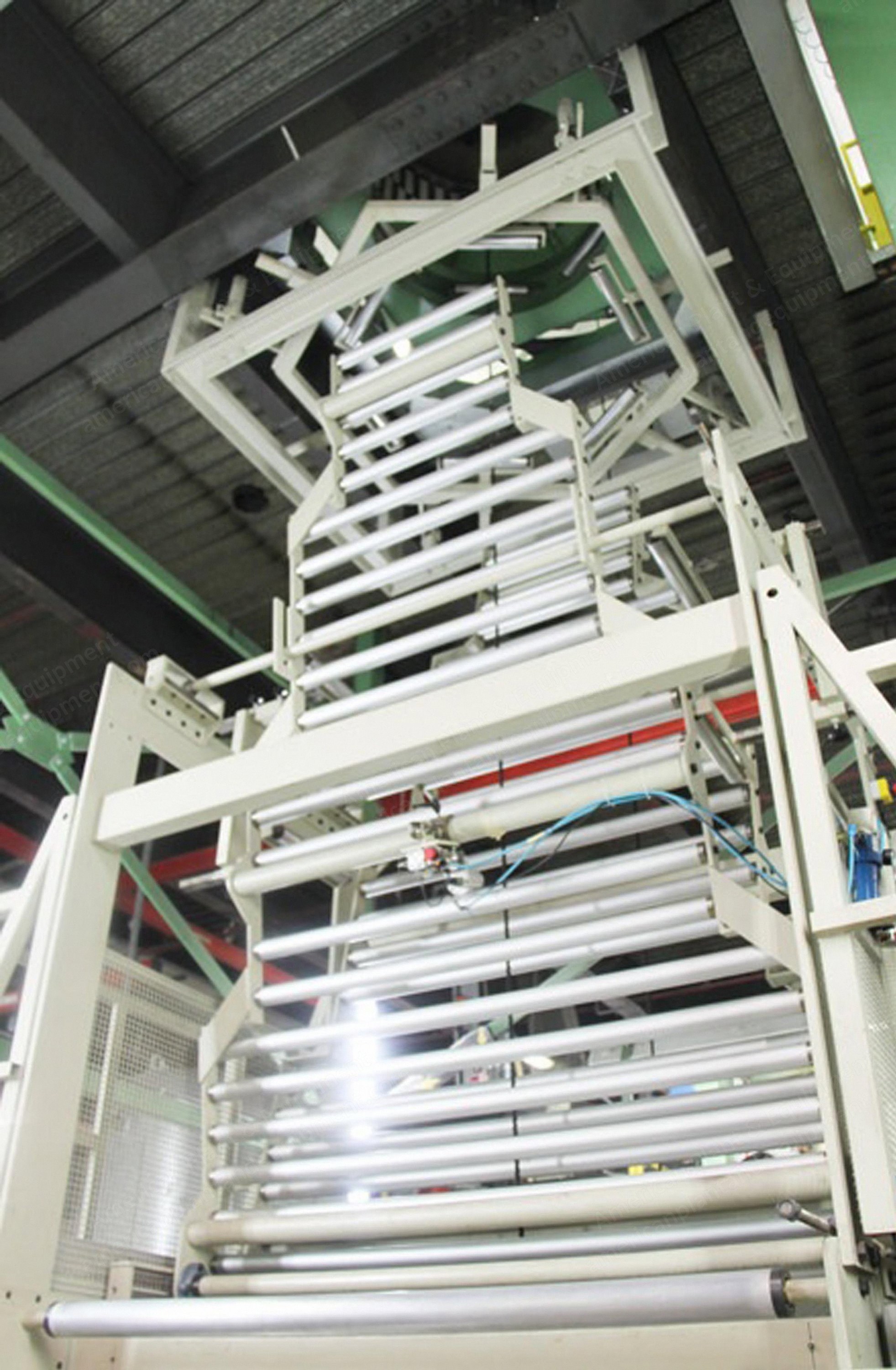 Tecnova, 3 Layer Double Bubble Coextrusion Line, 2006, 1780mm Width, 104 kg/h Capacity