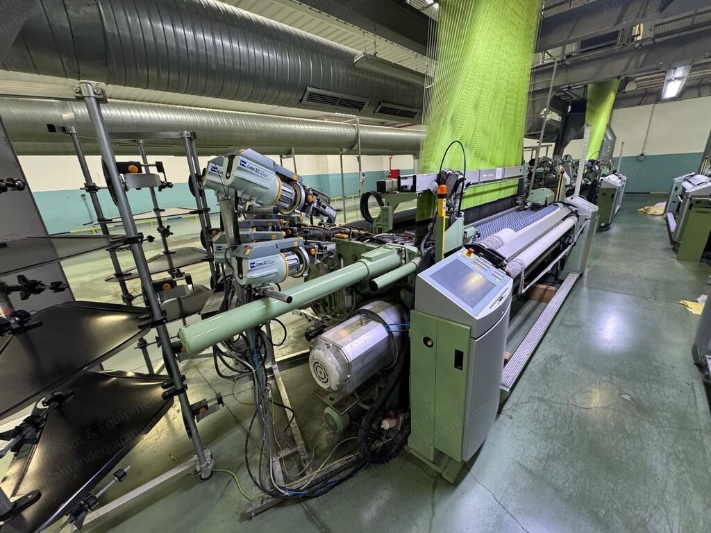 Dornier, PTS 12/J C, 2014, Rapier Weaving Machines, 220 cm Working Width, 12 Colors, Staubli SX Jacquard, 6 Machines