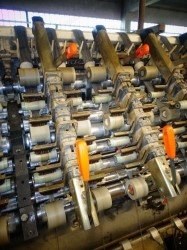 Gaudino, FPK 450 8C, 1988, Semi-Worsted Ring Spinning Machine, 180 Spindles, 90mm Ring Diameter, 120mm Gauge