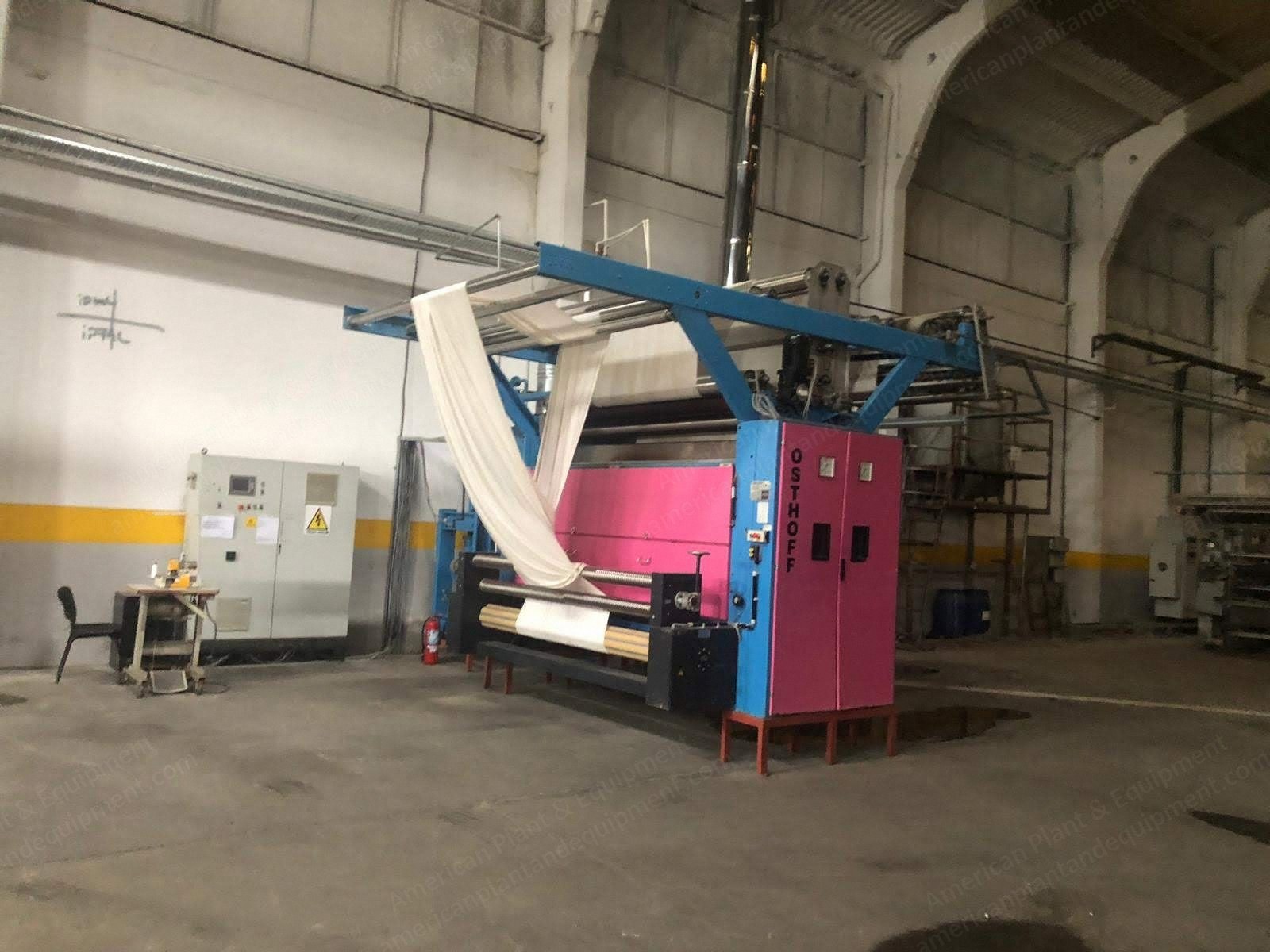Osthoff Singeing Machine, 2400mm Working Width, 2010