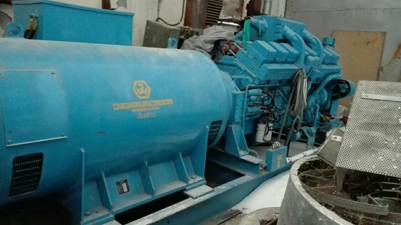 Jenbacher Diesel Generator, 1988, 800 kW, 400V, 50 Hz
