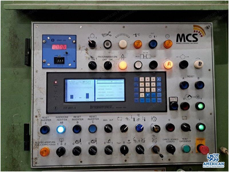 MCS Combi JP 70, 2004, Pressurized Jigger Autoclave, 2000mm Working Width, High Temperature Dyeing