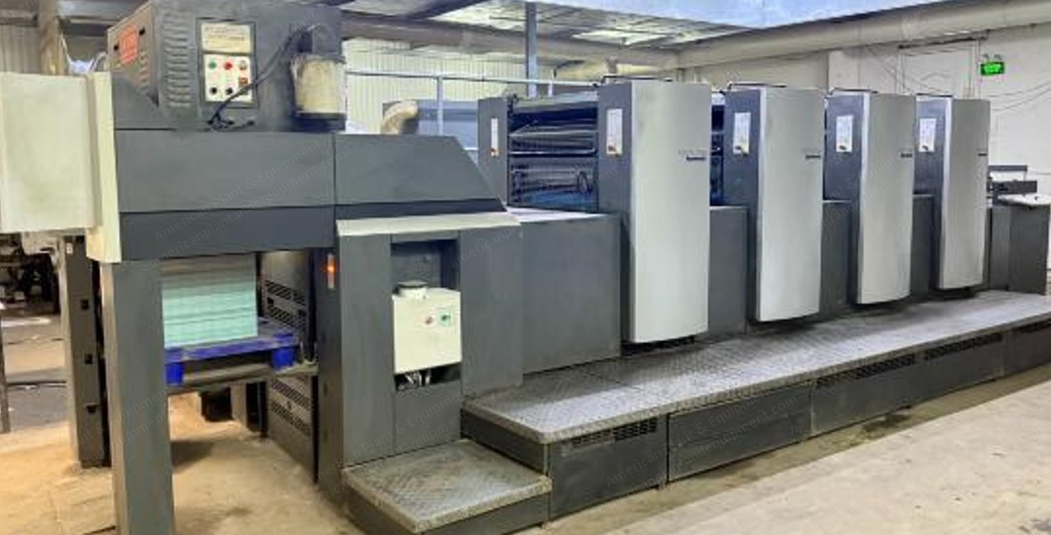 Heidelberg, SM74-4H, 2013, 4 Colors, Alcolor Dampening, Remote Ink Control