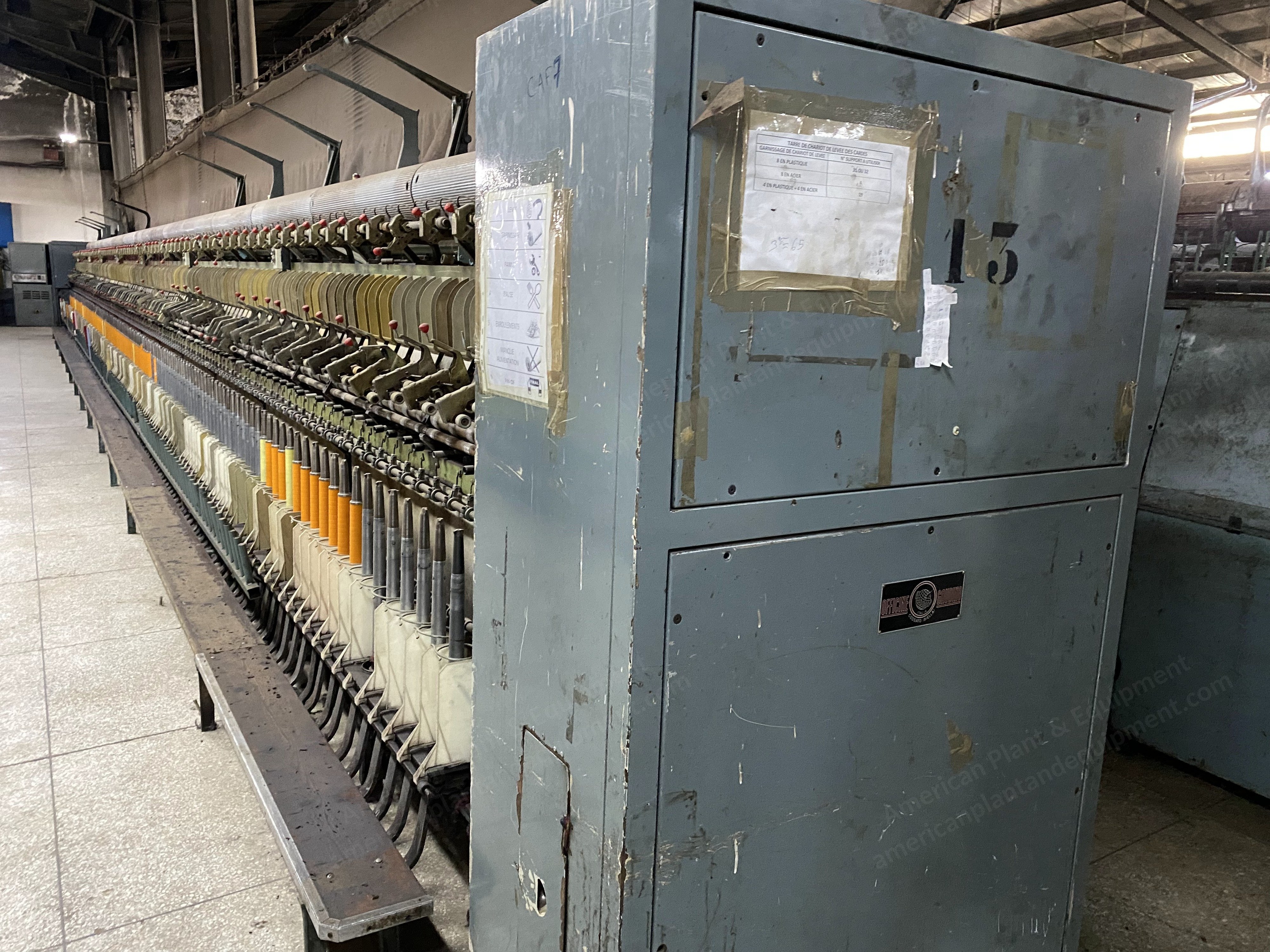 Gaudino, FSTD, 1987, Woolen Ring Frame, 180 Spindles, 90mm Ring Diameter, 350mm Tube Height