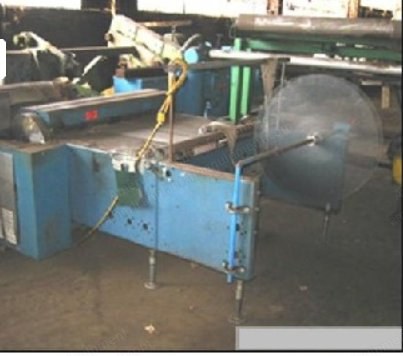 Rosenthal, WA-S-4-HVCOCV, Wrap-O-Matic Straight Knife Sheeter, 48 inch (1220mm) Width, Integrated Unwind Stand, Variable Speed Conveyor