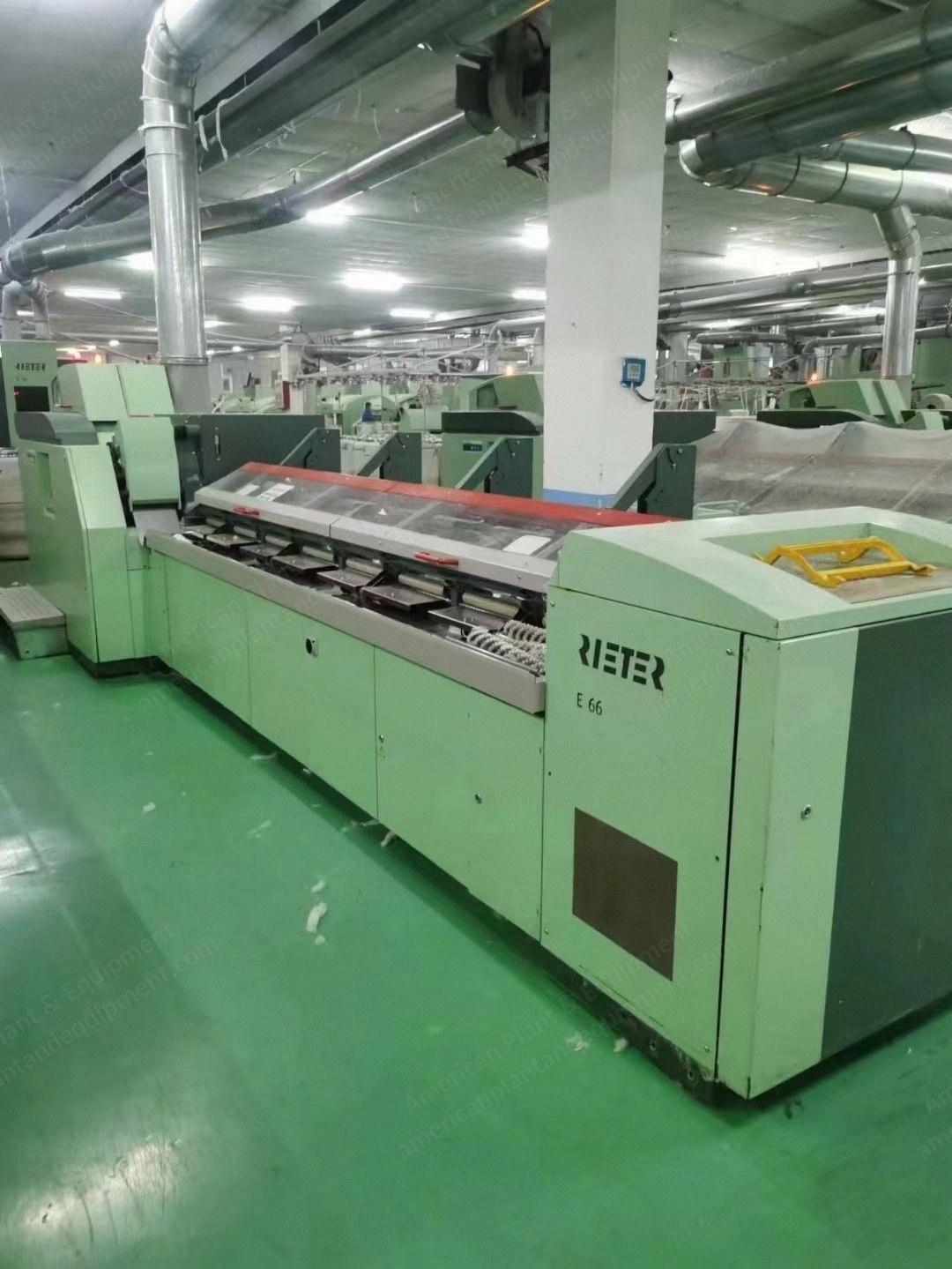 Rieter, E66, 2014, Combers with E35 Unilap, Can Size 1000x1100, Auto Can Changer