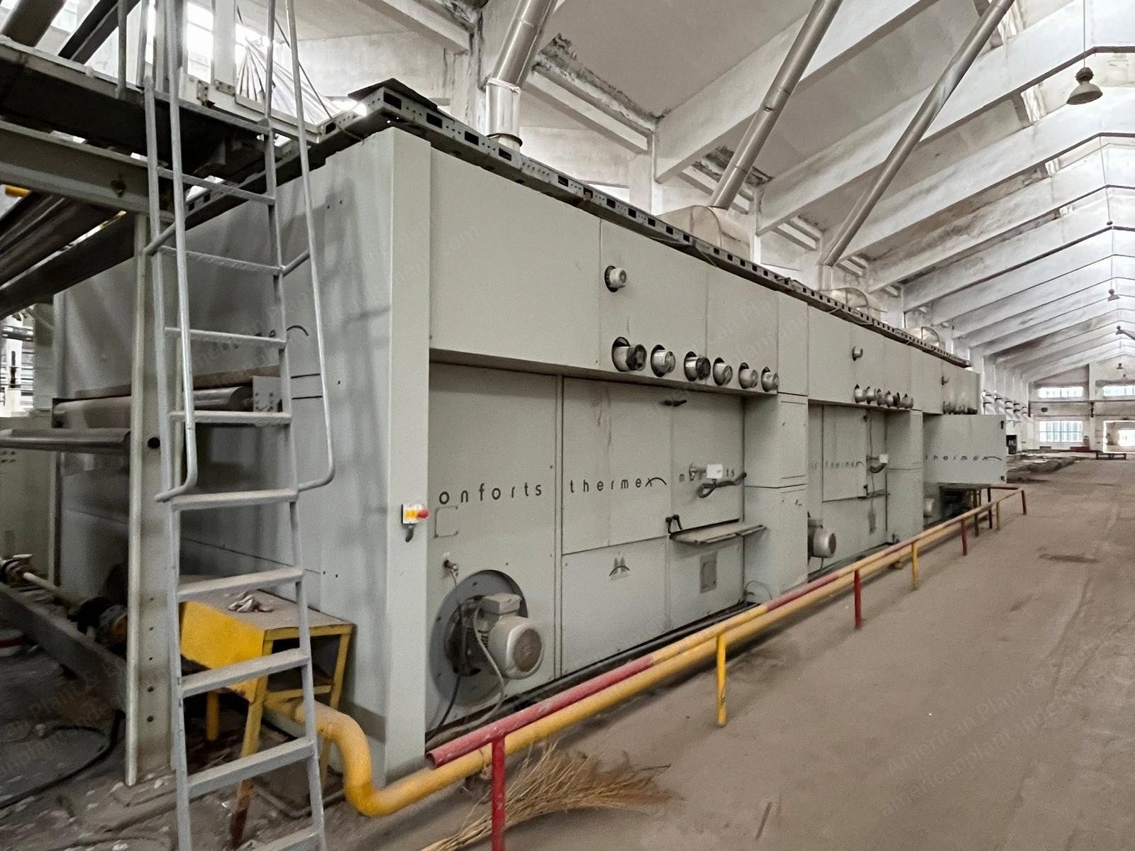 Monforts, Thermosol, 2009, Working Width 3200mm, Roller Width 3400mm, 3 Fixation Chambers