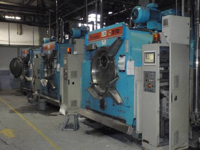 Tonello, LS 510, 2003, Stone Washing Machine, Open Pocket, Variable Speed Centrifuge 200 RPM, Stainless Steel