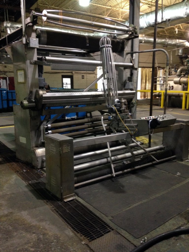 Bianco Opener Slitter, Detwister, 86 inch Scroll Roll, 95 inch Pivot Guiding, 72 inch Turntable