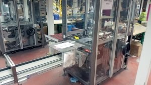 Marden Edwards, B100FF, Overwrapper, 50 Packs/Min, High Guarding, Infeed Conveyor