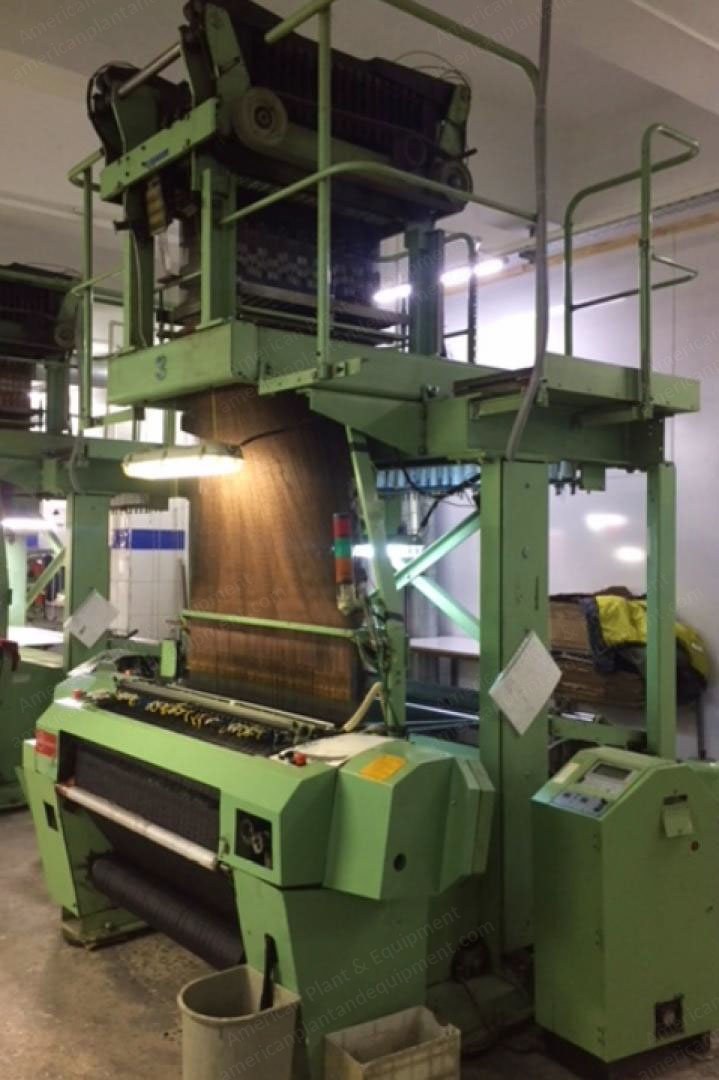 Muller, MBJ3 1/1150, 1996, Label Loom, Jacquard Head, 8 Weft Accumulators