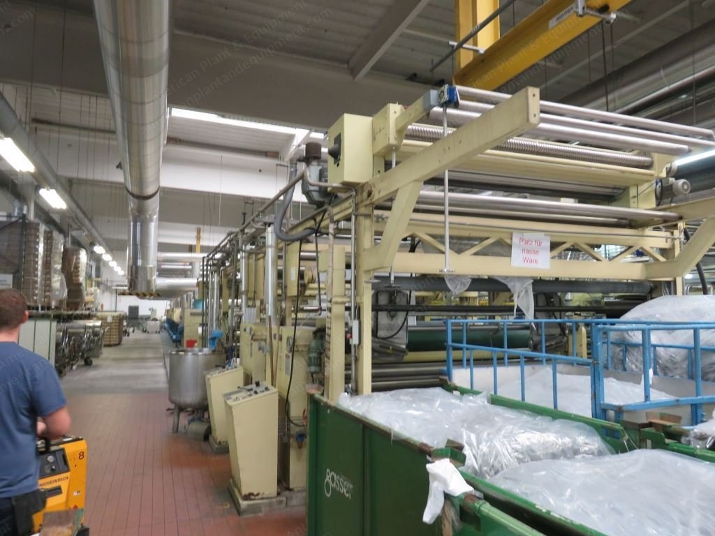 Bruckner, VN 24/8, 1995, Stenter, Oil Heated, 8 Zones, Vertical Combination Chain, 2 Padders