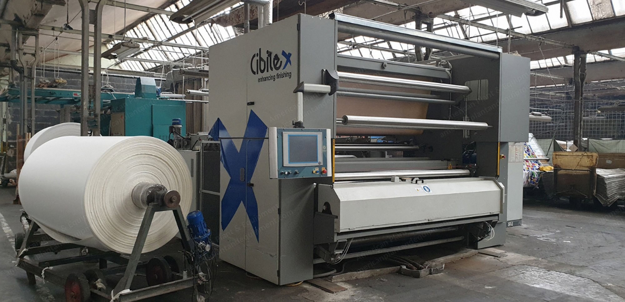Cibitex Sanforizing Machine, 2013, Working Width 2250mm, Steam Heated, 8-80 m/min