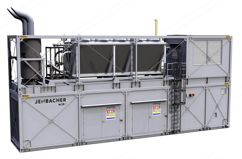 Jenbacher, JGC 620 J101, Containerized Generator Set, 3.3 MW, 13.8 kV