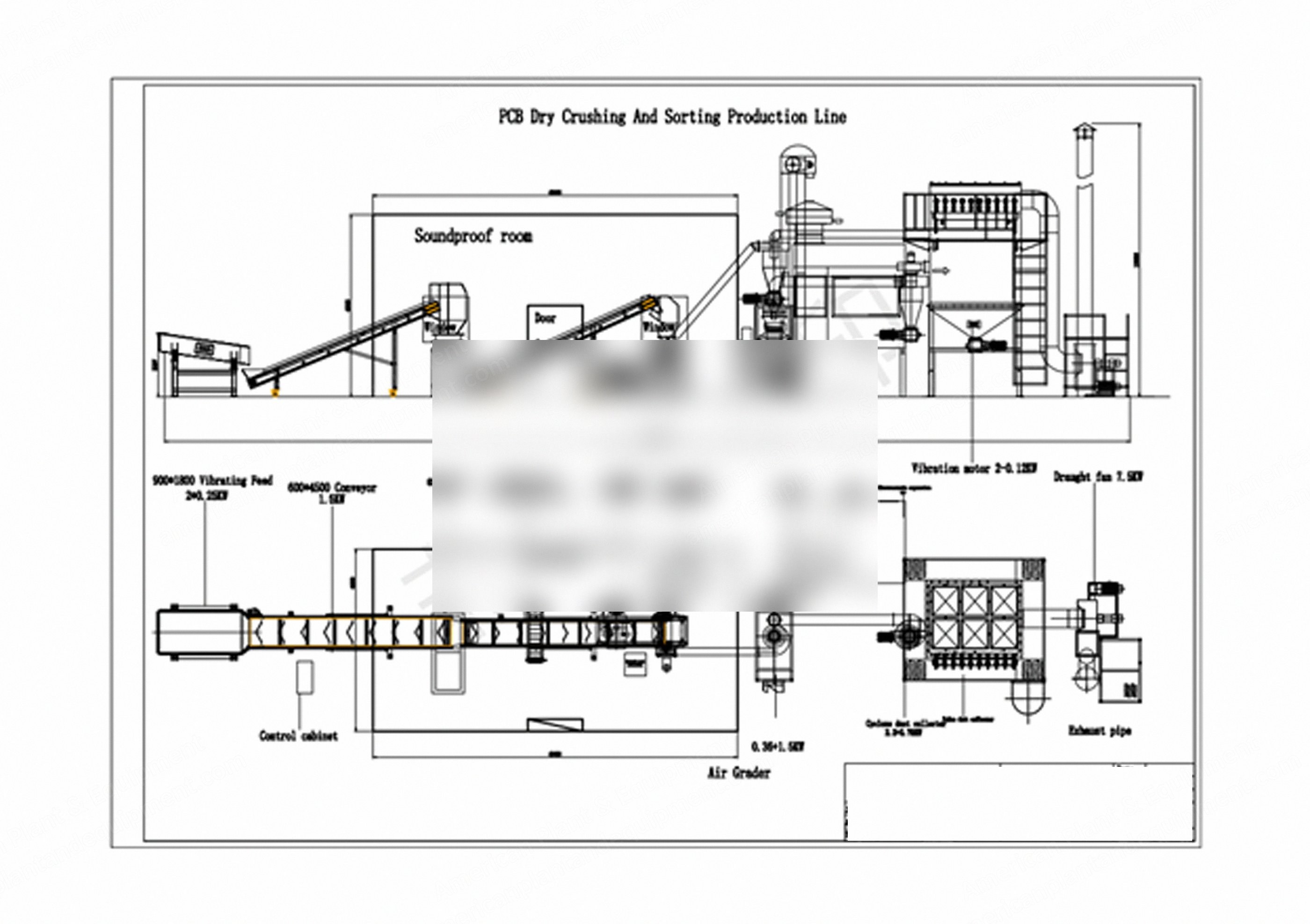 NovaStar, Dry Circuit Board Recycling Production Line, 500kg/h