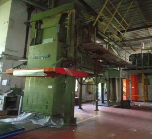 Complete Cotton Fiber Bleaching Plant, 11 Tons/Day, Laroche Bale Openers, Obermaier Bleaching Vats
