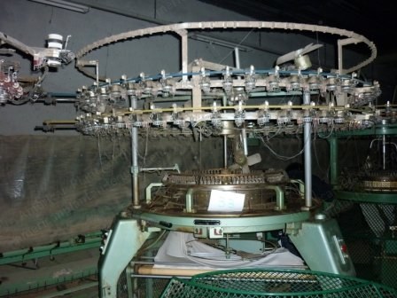 Monarch, FXC-3S, 1990, 30" Diameter, 28 Gauge, 90 Feed, Single Jersey Circular Knitting Machine