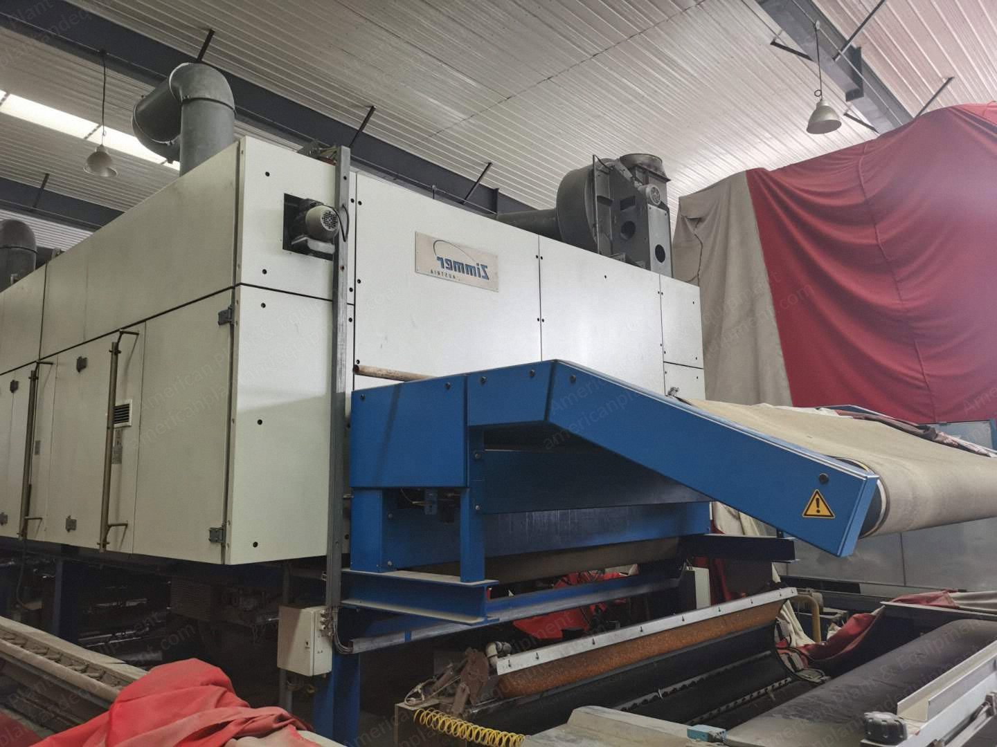 Zimmer, 2012, Flat Bed Printing Machine, 2250mm Working Width, 8 Colors, 4 Chambers, Gas Heated