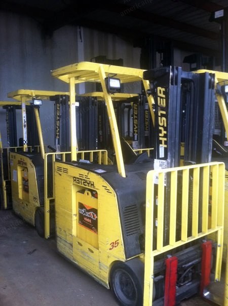 Hyster, E35HSD, 2007, 88 to 189 Triple Mast, Sideshifter, 36V