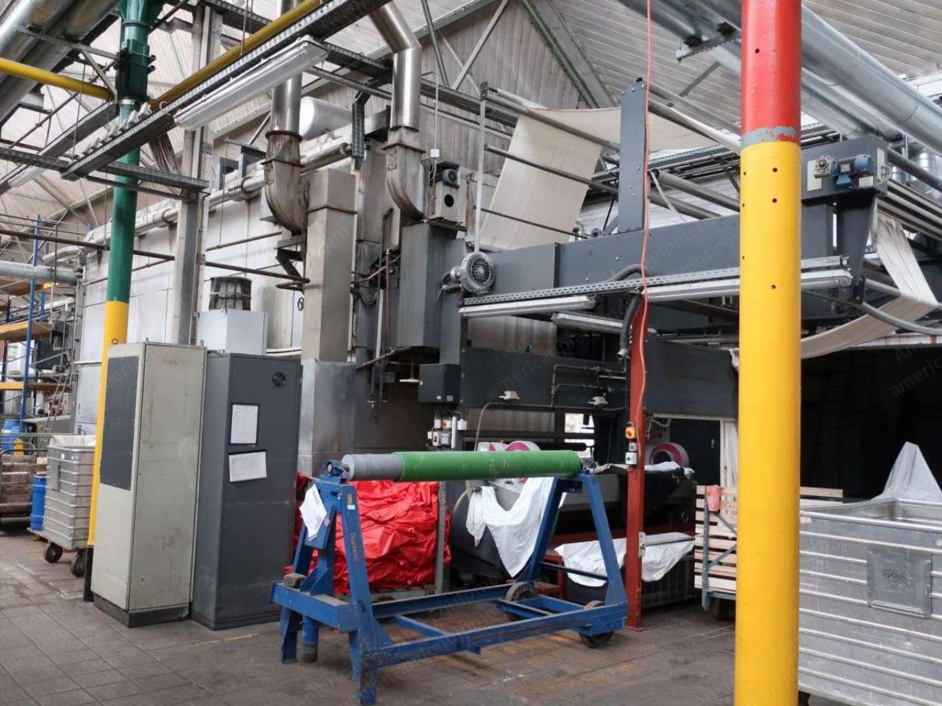 Stork, HS III 2200/350, 1992, Fabric Steamer, Roller Width 2200mm, Cloth Content 350m, Oil Heated