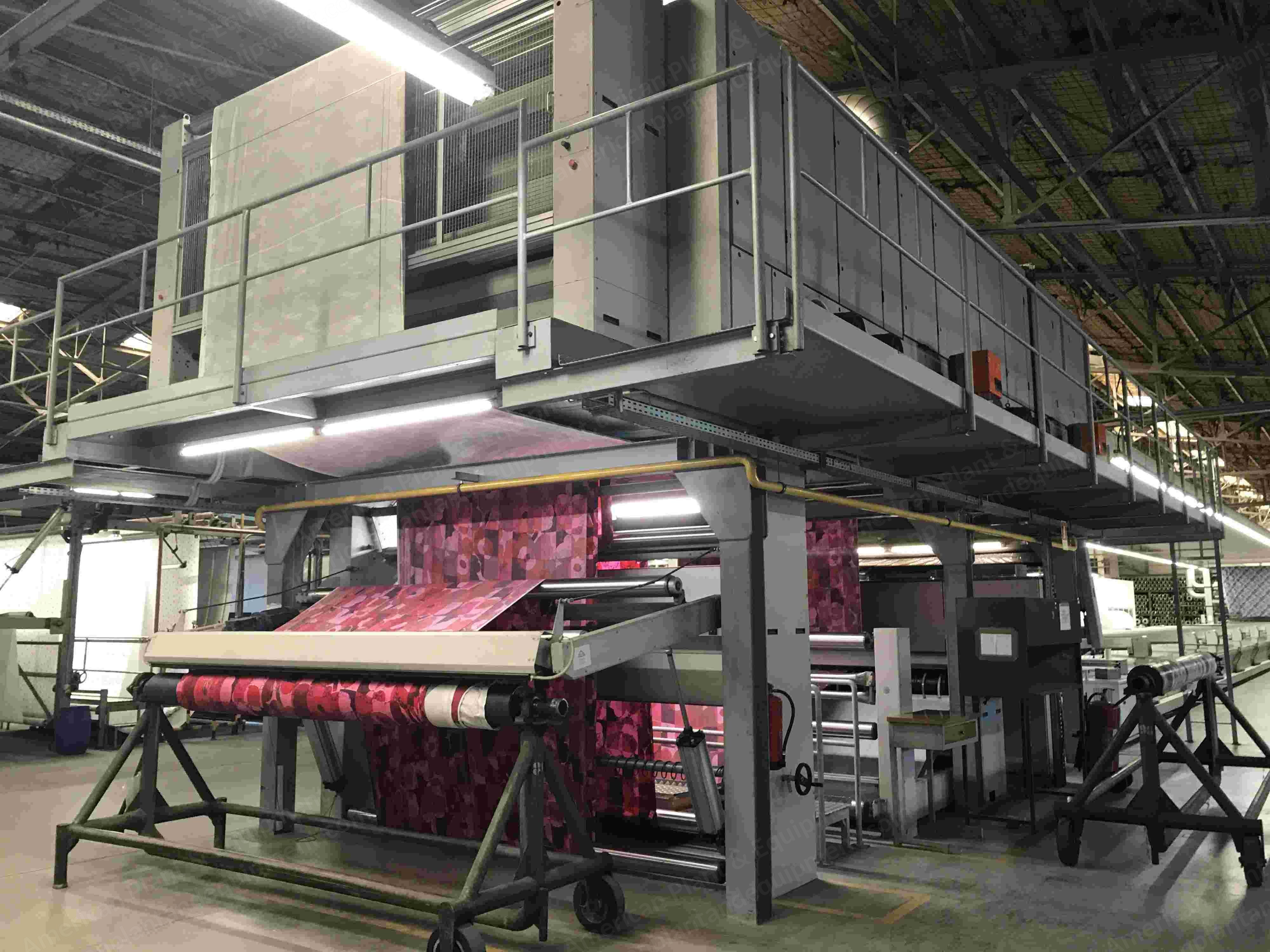 Reggiani, Prima, 2005, Flat Bed Printing Machine, 3200mm Working Width, 10 Colors, Gas Dryer