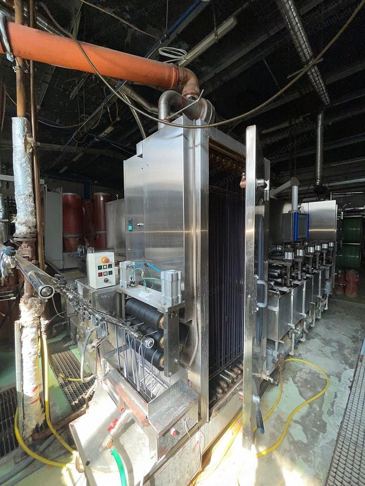 Breitenbach, SBB8-IR 27, 2003, Elastic Tape Dyeing and Finishing Line, 4 Lines Entry, 8m IR Dryer