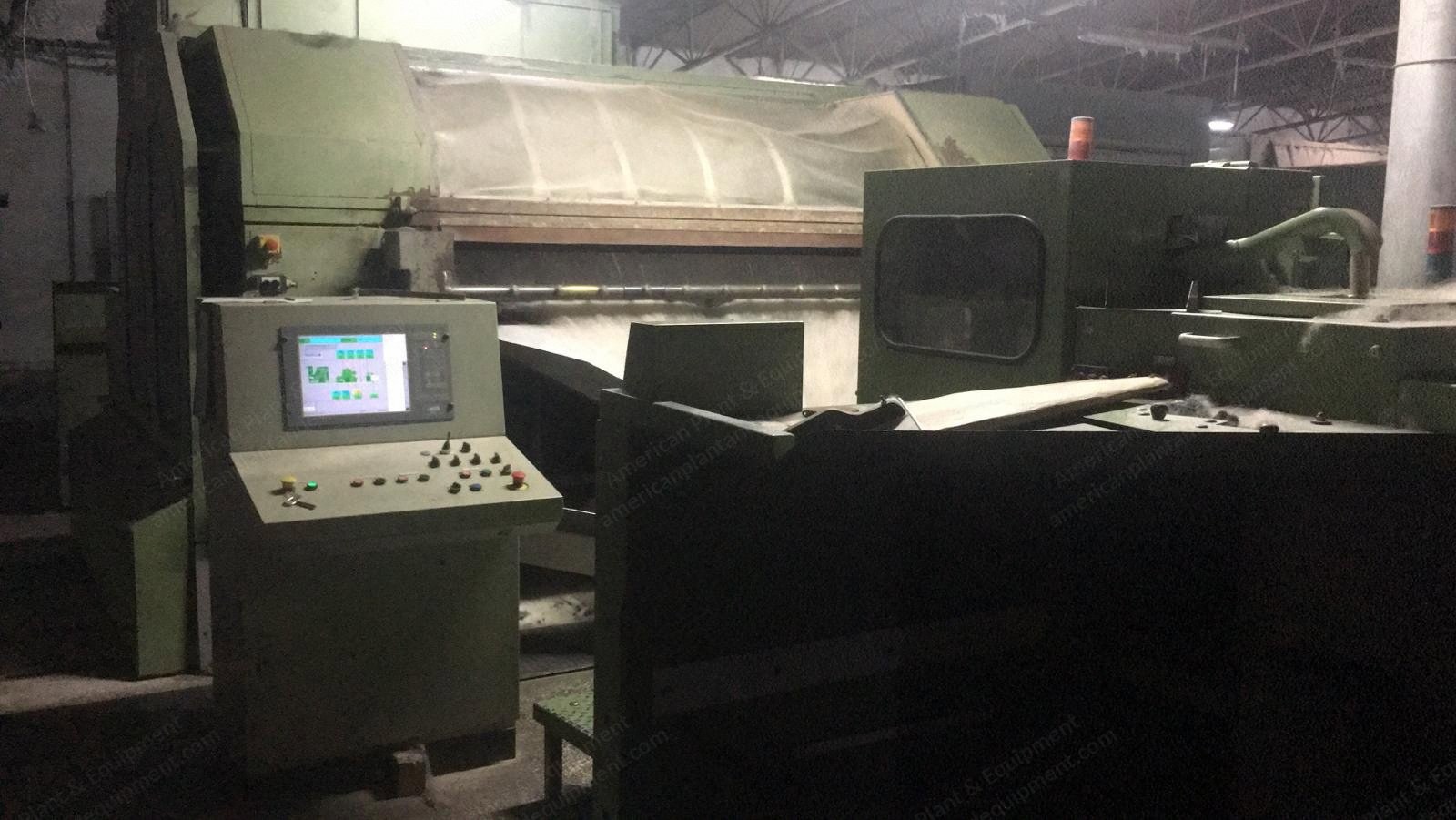 Thibeau, CA6-25 PP, 2004, Carding Machine, Working Width 2500mm, Capacity 500 kg/hr