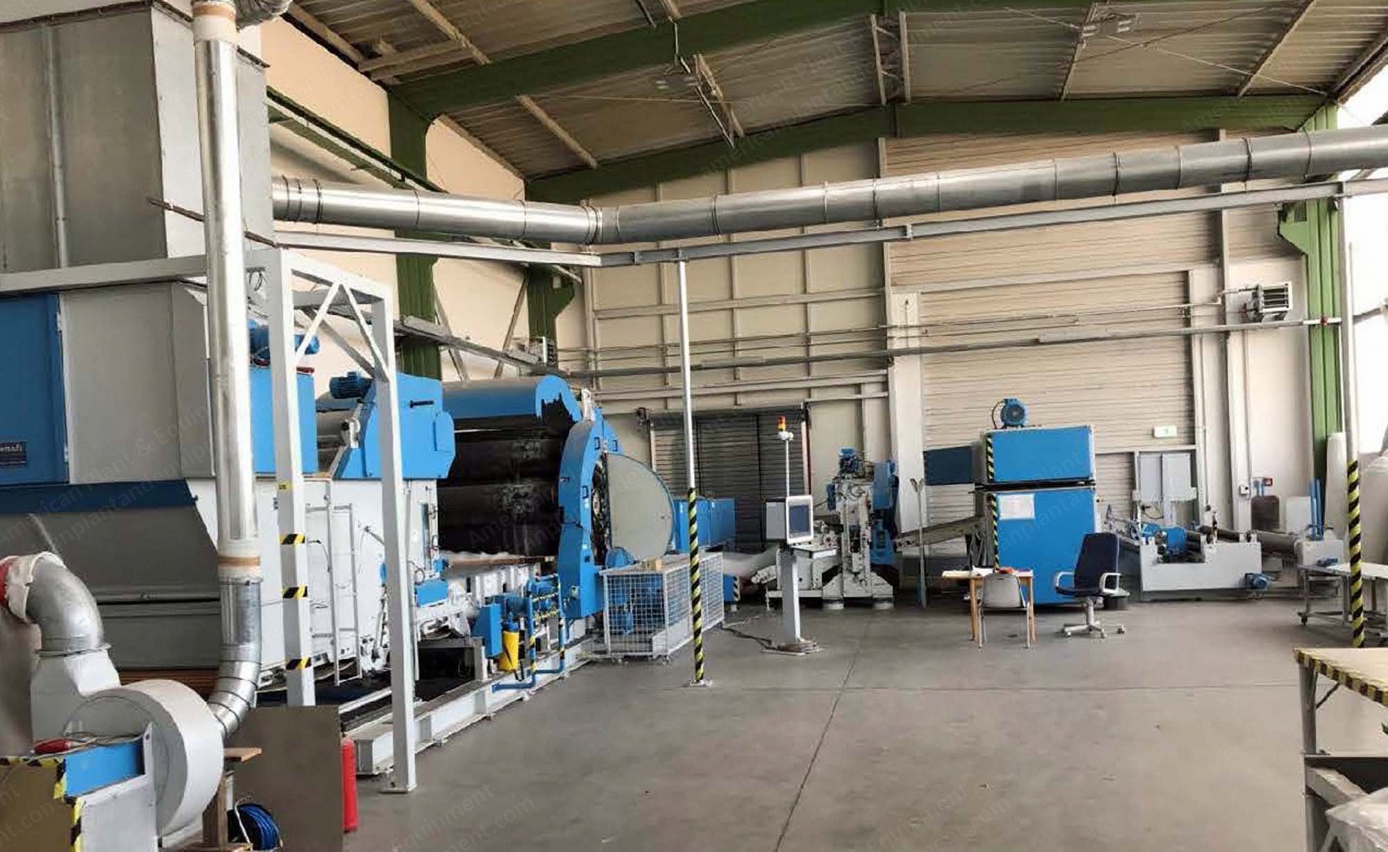 Needle Punch Line, Exit Width 2200/2500mm, Capacity 400 kg/h