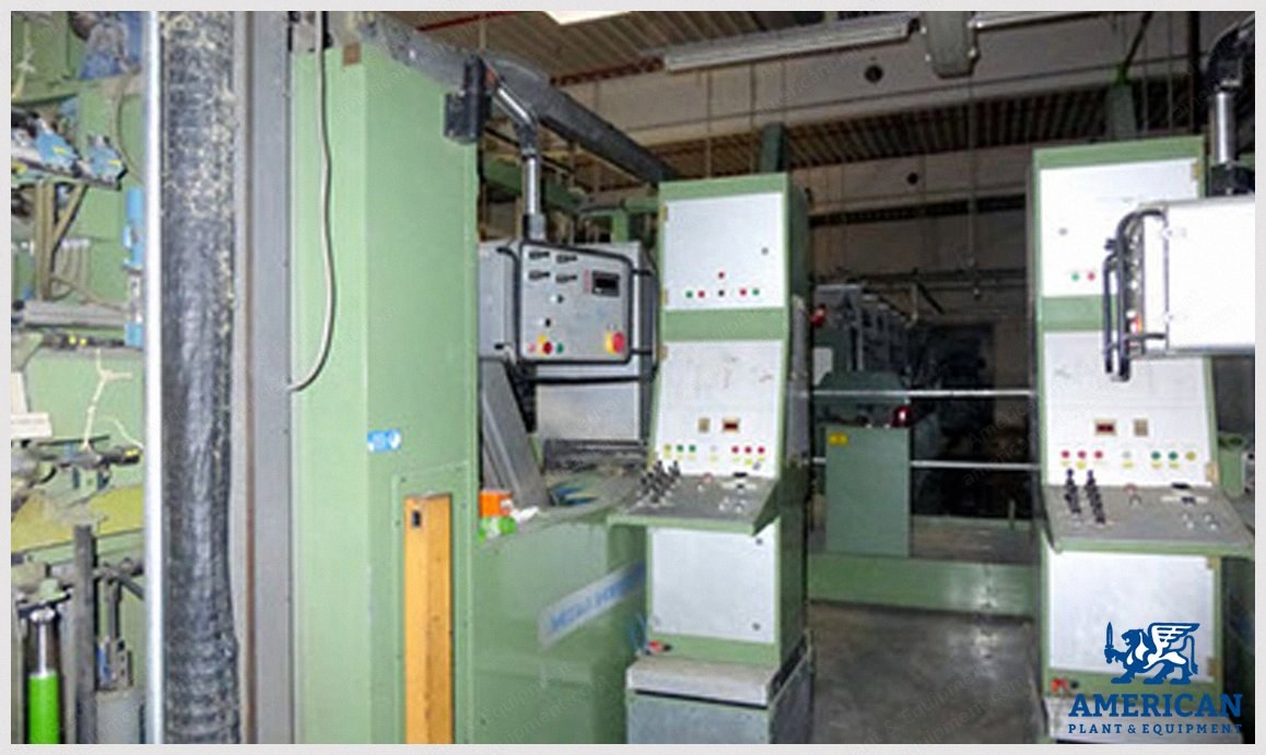 Gaudino, Ring Spinning Frames Linked with Murata Winder, 1990, 144 Spindles, Pitch 165mm, Ring Diameter 127mm